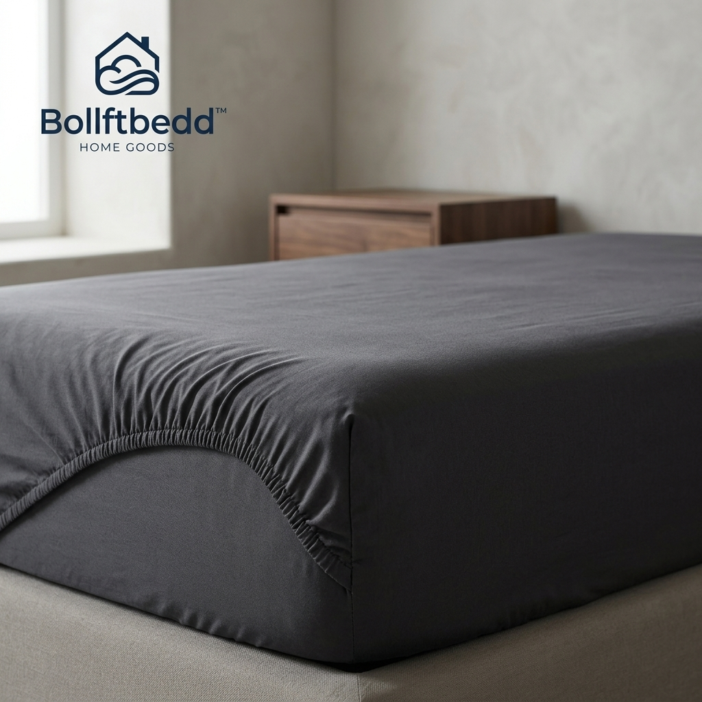 Bollftbedd™ Charcoal Smooth Fitted Sheet