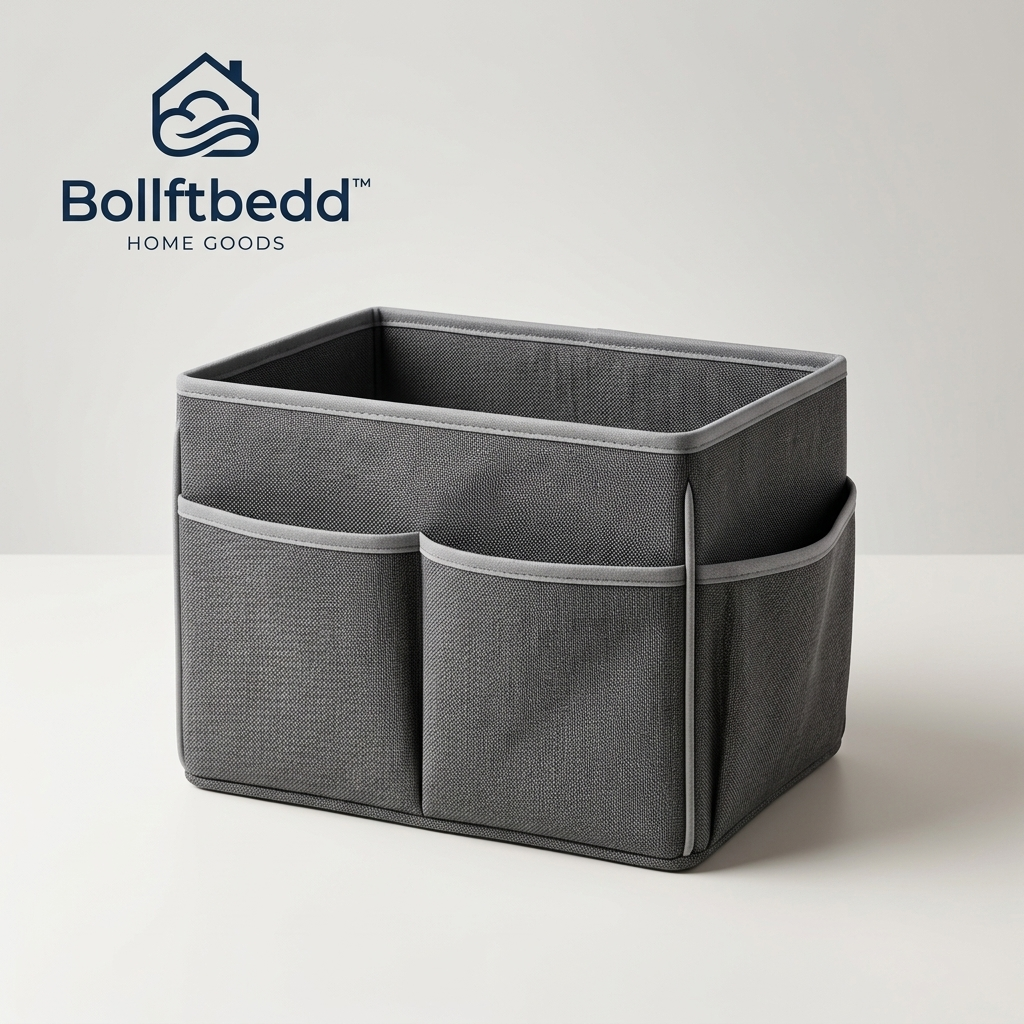 Bollftbedd™ Gray Fabric Bedside Storage Organizer