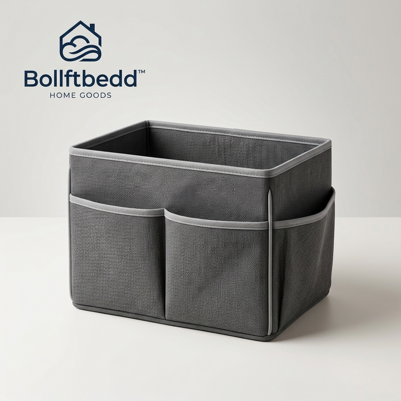 Bollftbedd™ Gray Fabric Bedside Storage Organizer