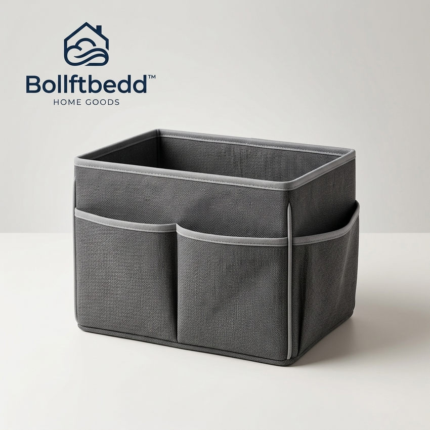 Bollftbedd™ Gray Fabric Bedside Storage Organizer